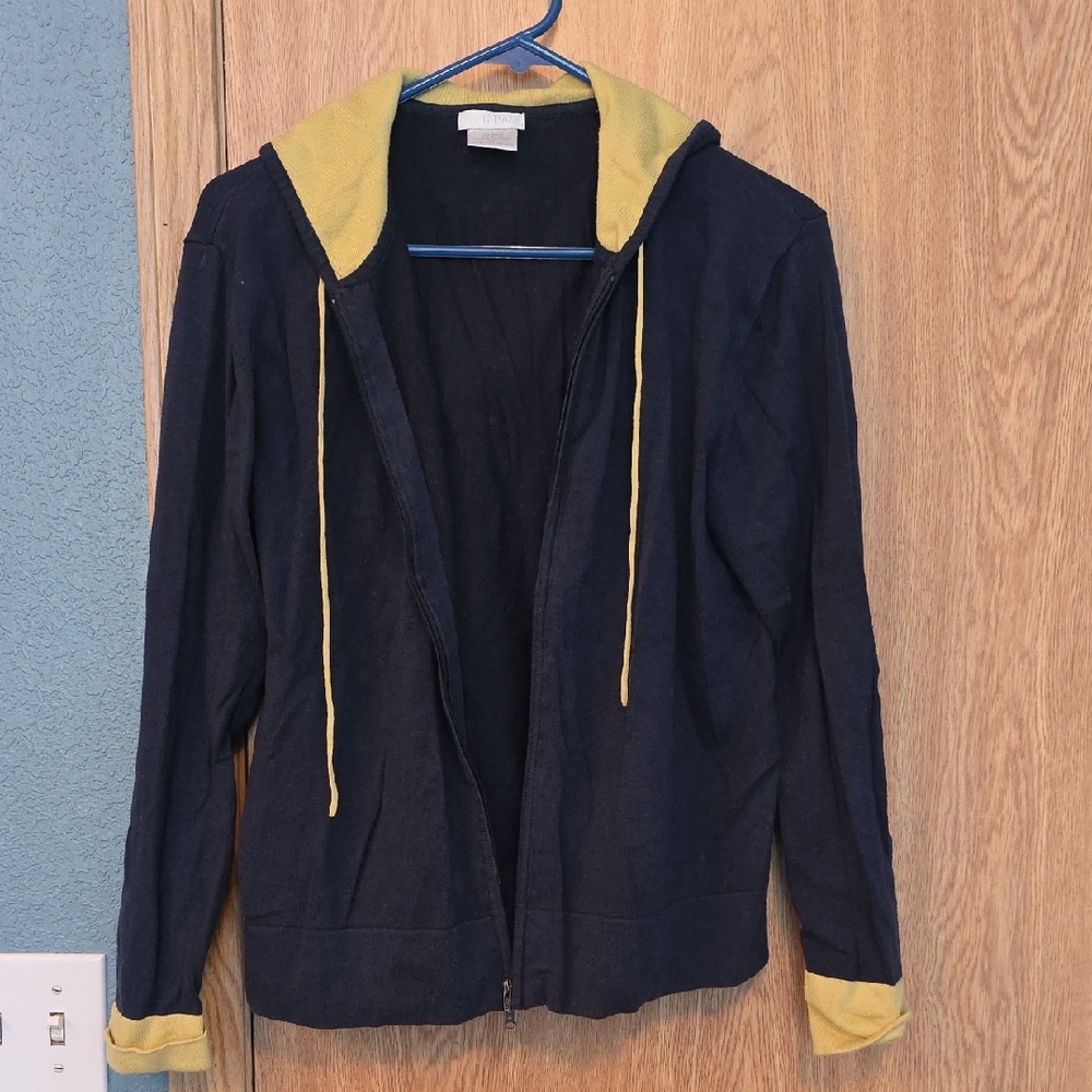 GNW Navy and Yellow Green Sweater